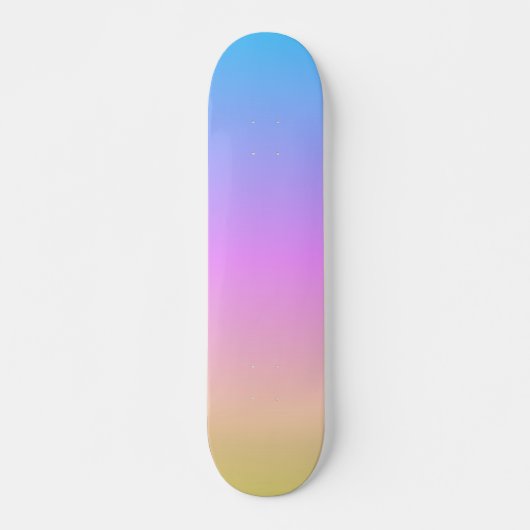 prachtige pasteldroomkleuren verloopvervaging persoonlijk skateboard (Voorkant)