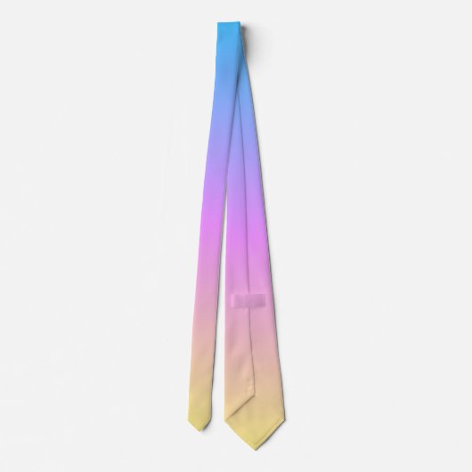 prachtige pasteldroomkleuren verloopvervaging stropdas (Achterkant)