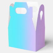 Prachtige pastelregenbooggradiënt bruiloft bedankdoosjes (Geopend)