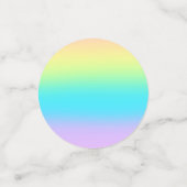 Prachtige pastelregenbooggradiënt bruiloft confetti (Kleine voorkant)