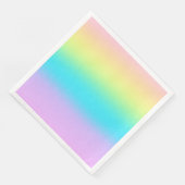 Prachtige pastelregenbooggradiënt bruiloft servet (Hoek)