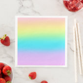 Prachtige pastelregenbooggradiënt bruiloft servet (Insitu)