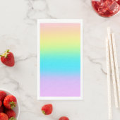 Prachtige pastelregenbooggradiënt bruiloft servet (Insitu)