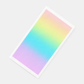 Prachtige pastelregenbooggradiënt bruiloft servet (Hoek)