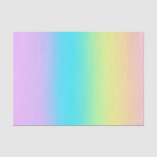 Prachtige pastelregenbooggradiënt bruiloft tissuepapier