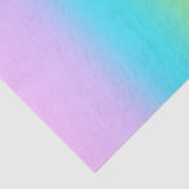 Prachtige pastelregenbooggradiënt bruiloft tissuepapier (Detail)