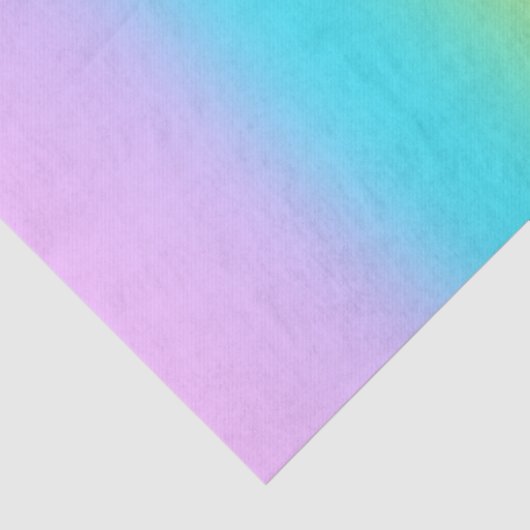 Prachtige pastelregenbooggradiënt bruiloft tissuepapier (Detail)