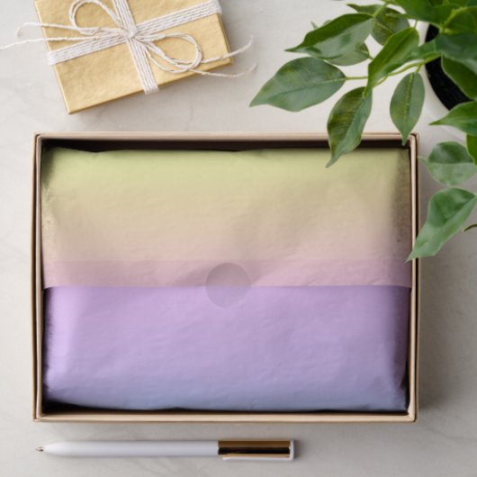 Prachtige pastelregenbooggradiënt bruiloft tissuepapier (Geschenk)