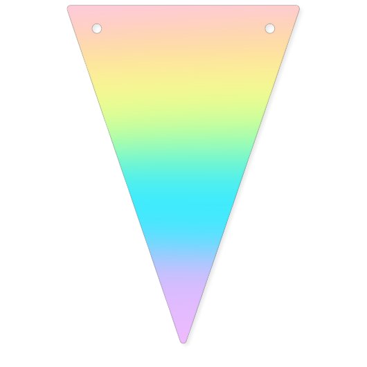 Prachtige pastelregenbooggradiënt bruiloft vlaggetjes (Derde vlag)