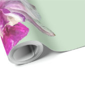 Prachtige pastelroze tropische orchideeën cadeaupapier (Rol Hoek)