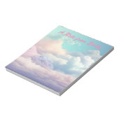 Prachtige pastelwolk notitieblok (Linkerzijde)