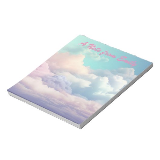 Prachtige pastelwolk notitieblok (Linkerzijde)