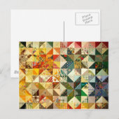 Prachtige patchwork briefkaart (Voorkant / Achterkant)