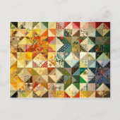 Prachtige patchwork briefkaart (Voorkant)