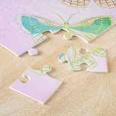 Prachtige patel Butterflies Jigzaag Puzzle Legpuzzel (Zijkant)