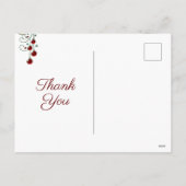 Prachtige pauw en kerstboom Dank u Feestdagenkaart (Achterkant)