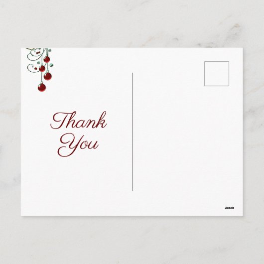 Prachtige pauw en kerstboom Dank u Feestdagenkaart (Achterkant)