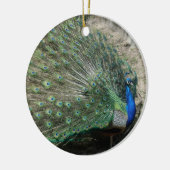 Prachtige Pauw Keramisch Ornament (Links)