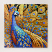 Prachtige pauw legpuzzel (Verticaal)