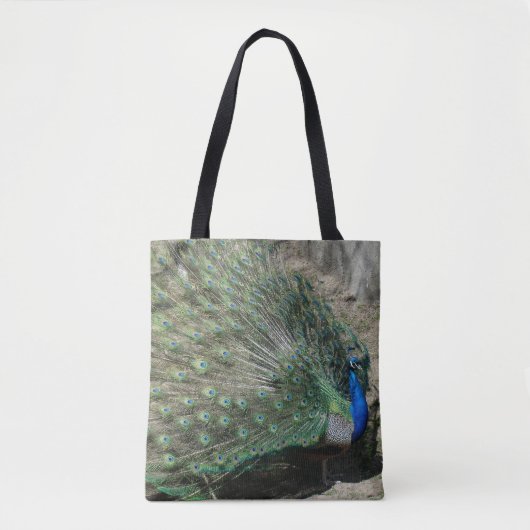 Prachtige Pauw Tote Bag (Voorkant)