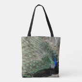 Prachtige Pauw Tote Bag (Achterkant)