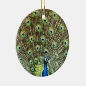 Prachtige pauw vogel keramisch ornament (Rechts)