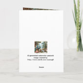 Prachtige pauwen in regenwoud Verjaardag Kaart (Achterkant)