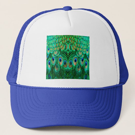 Prachtige Pauwveren Trucker Pet (Voorkant)