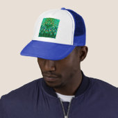 Prachtige Pauwveren Trucker Pet (In situ)