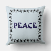 Prachtige PEACE Design Sierkussen (Achterkant)
