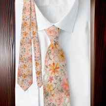 Prachtige Peach Summer Floral Waterverf