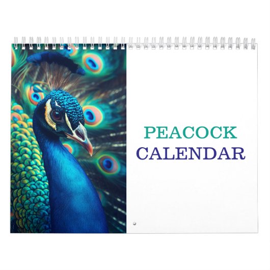 Prachtige Peacock 2025 Kalender (Hoes)