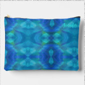 Prachtige Peacock Blue Abstract Etui