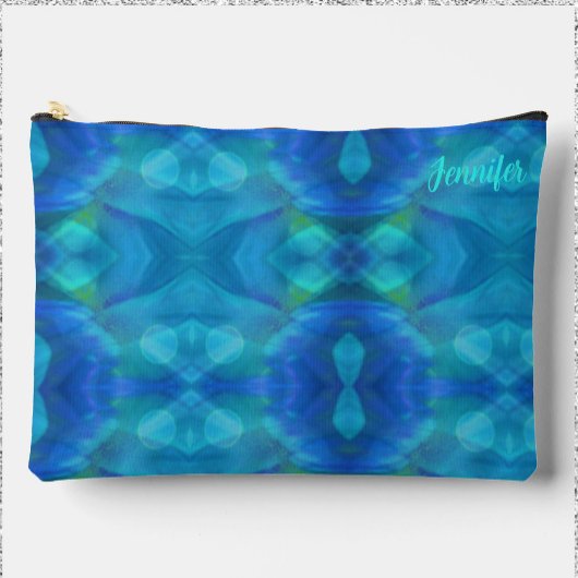 Prachtige Peacock Blue Abstract Etui