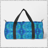 Prachtige Peacock Blue Abstract Plunjezak