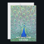 Prachtige Peacock Je bent uitgenodigd Kaart<br><div class="desc">Voor het speciale evenement van de schitterende iemand of iemand die schitterend genoeg is om uitgenodigd te worden:) Gelieve aan te passen met uw eigen tekst/details dienovereenkomstig.</div>