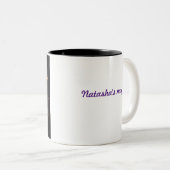 Prachtige  Peacock Tweekleurige Koffiemok (Voorkant rechts)