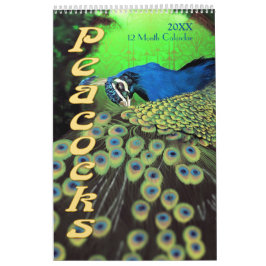 Prachtige Peacocks 2021 Kalender