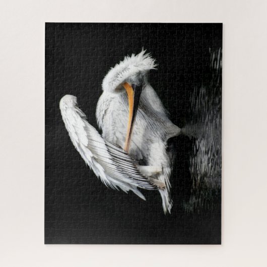 Prachtige Pelican, Jigzaag Puzzle Legpuzzel (Verticaal)