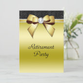 Prachtige pensionering van Posh Gold en Black Jewe Kaart (Staand voorkant)