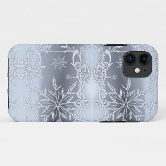 Prachtige perfecte kerstSilver SNowflake Case-Mate iPhone Case (Achterkant (horizontaal))
