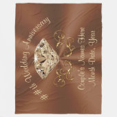 Prachtige persoonlijke cadeaus voor Jubileum voor  Fleece Deken (Voorkant)