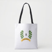 Prachtige persoonlijke groene bladeren tote bag (Voorkant)