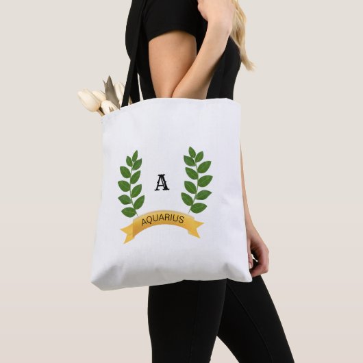 Prachtige persoonlijke groene bladeren tote bag (Dichtbij)