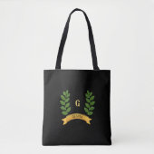 Prachtige persoonlijke groene bladeren tote bag (Voorkant)