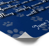 Prachtige persoonlijke hond of kat-herdenking poster (Hoek)