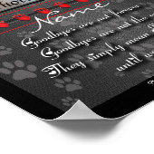 Prachtige persoonlijke hond of kat-herdenking poster (Hoek)