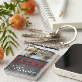 Prachtige persoonlijke hond of kat-herdenking sleutelhanger (Voorkant Rechts)