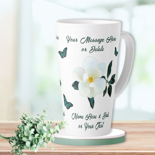 Prachtige persoonlijke, Magnolia-Mokken, Butterfli Latte Mok