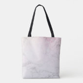 Prachtige persoonlijke marmer met roos glitter tote bag (Achterkant)
